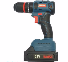 دریل شارژی 21ولت 13میلی متر دو دور چکشی براشلس المکس مدل C.D1717